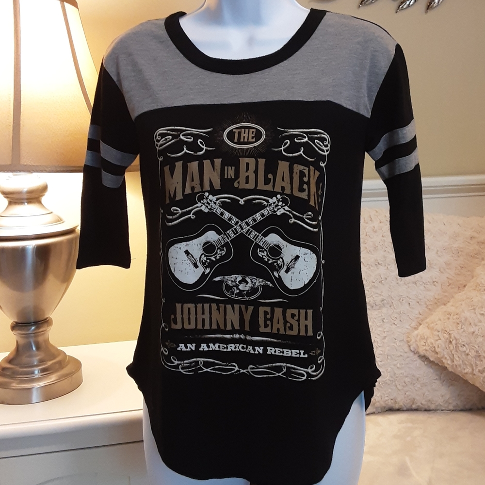 Johnny Cash Baseball Style Tee